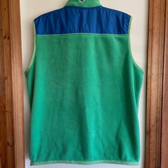 VINEYARD VINES Shep Vest Fleece Zip Front Sleeveless Green Blue Mens L - Picture 8 of 16